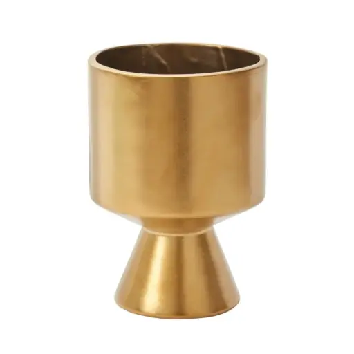 [65020] Gold De Vil Pot 6.5"x 9.25"