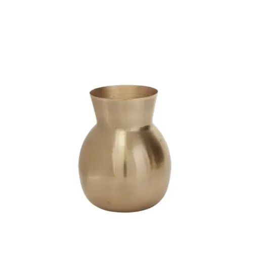 [65023] Golden Love Vase 6.5"x 8"