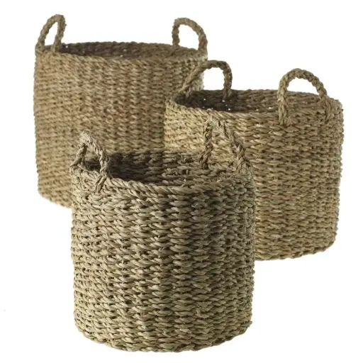 [65024] Hacienda Basket Set of 3 - 10"/12"/13.5"