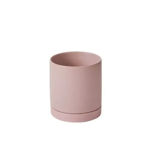 [65203] Romey Pot with Saucer 7"x 7" Lilac