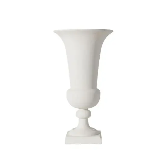 [65250] Sparta Urn 17"x 30" White