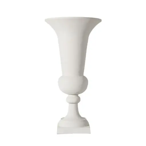 [65252] Sparta Urn 20.5"x 39.75" White