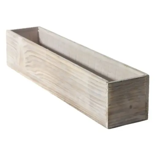 [65325] Woodland Planter White 20"x 4"x 4"
