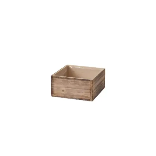 [65327] Woodland Planter White 7"x 3.5"