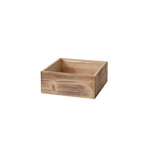 [65328] Woodland Planter White 9.25"x 4"