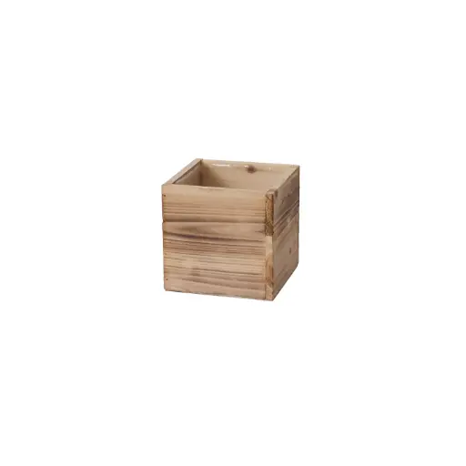 [65332] Woodland Planter Whitewash 6"x 6"