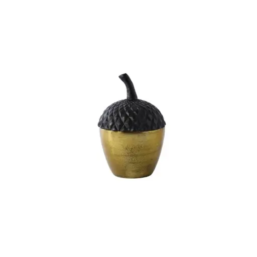 [65341] Acorn Stash Decorative Box 5"x 7.25"