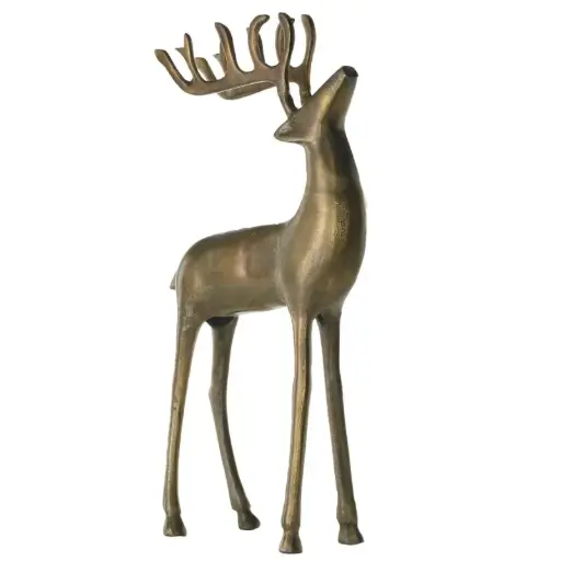 [65361] Aluminum Reindeer 14.5"x 3.5"x 25"