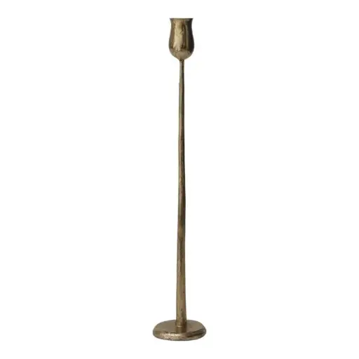 [65435] Auric Candlestick 2.5"x 15.25" gold