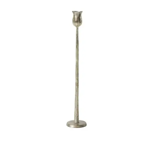 [65436] Auric Candlestick 2.5"x 15.25" silver