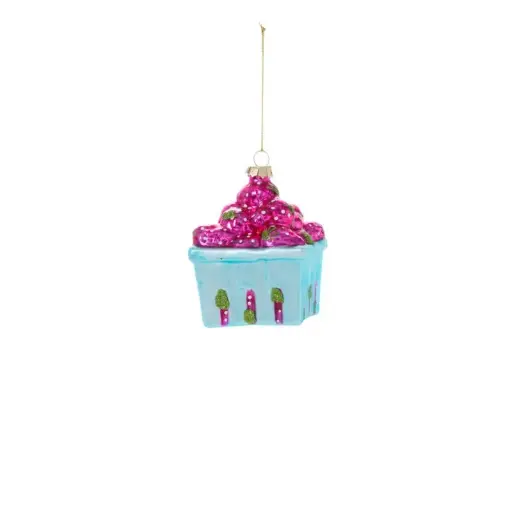 [65498] Berry Basket Ornament 2.75"x 3.25"