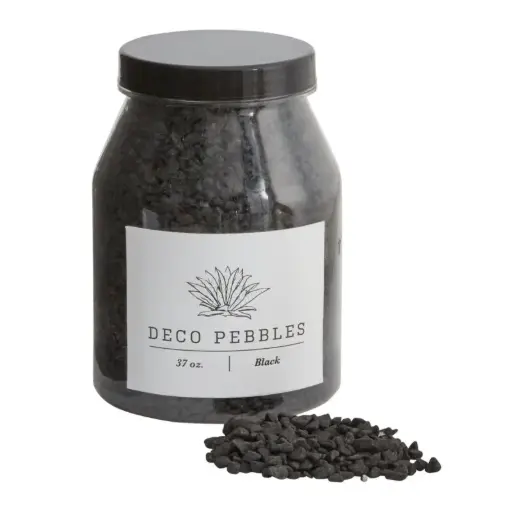 [65524] Black Deco Pebbles 37oz