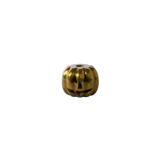 [65641] Carved Pumpkin Candleholder 4"x 3"