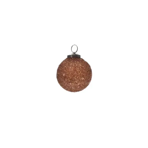 [65732] Copper Glitter Ornament 3"