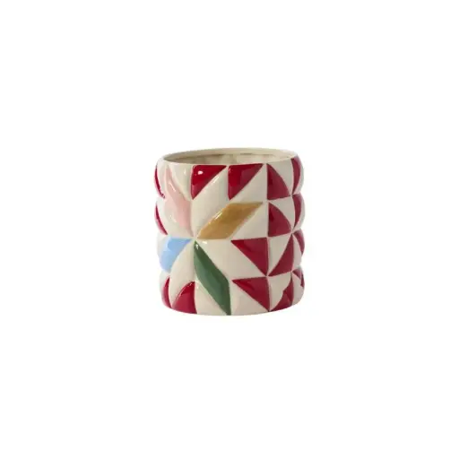 [65755] Cozy Quilt Pot 7.25"x 7"