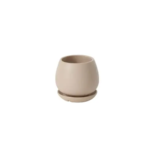 [65773] Dalton Pot with Saucer 5.75"x 5.25" Light-Pink