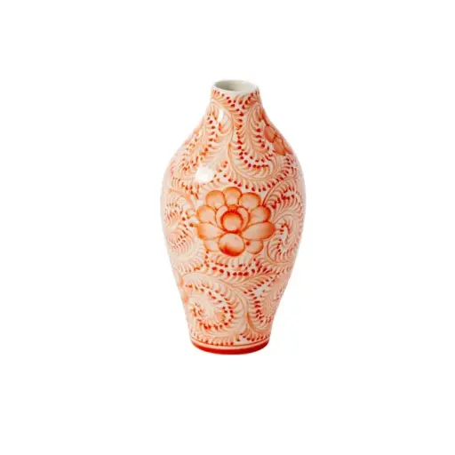 [65897] Eleanor Budvase Coral 3.5"x 7"