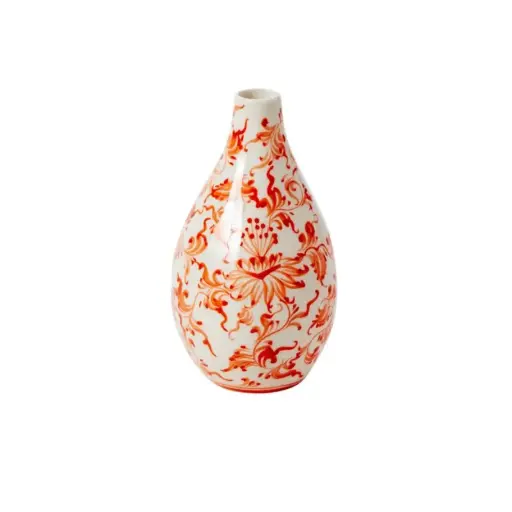 [65898] Eleanor Budvase Coral 3.75"x 7"