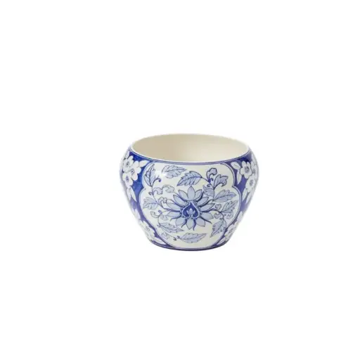 [65922] Elodie Vase Blue 8.25"x 6"
