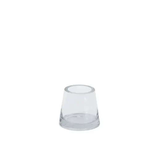 [65990] Fat Pyramid Vase 4.5"x 4"