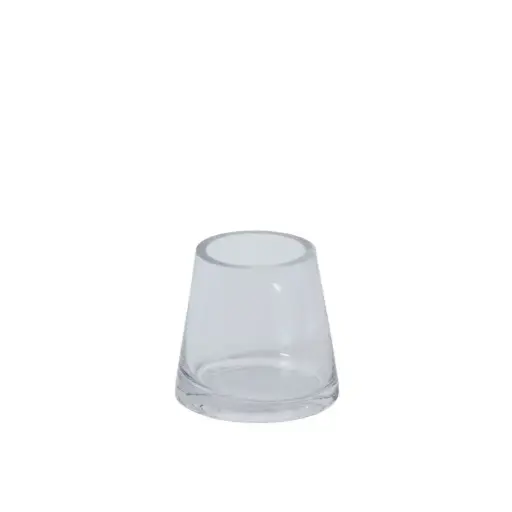 [65993] Fat Pyramid Vase 5.5"x 5"