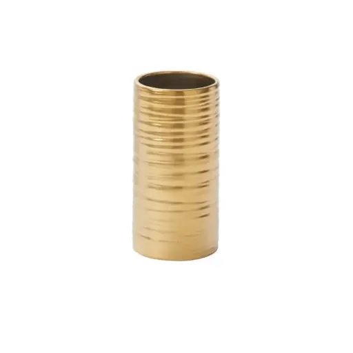 [66125] Gold Everest Vase 3.5"x 7"