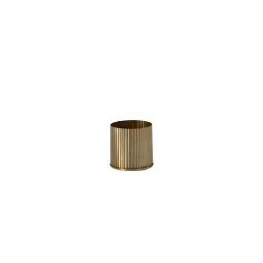 [66128] Gold Norah Vase 3"x 3.25"