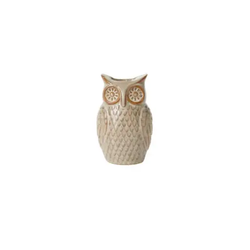 [66144] Great Grey Owl Budvase 4"x 3.5"x 6.25"
