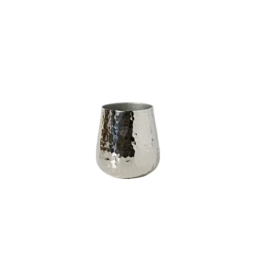 [66237] Hux Pot 5"x 5.5" Silver