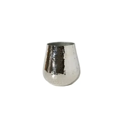 [66239] Hux Pot 6"x 6.5" Silver