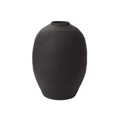 [66319] Konos Vase 15.25"x 21" Black