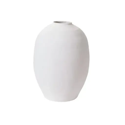 [66320] Konos Vase 15.25"x 21" White