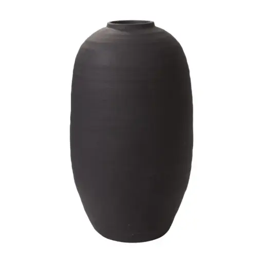 [66321] Konos Vase 16"x 28" Black