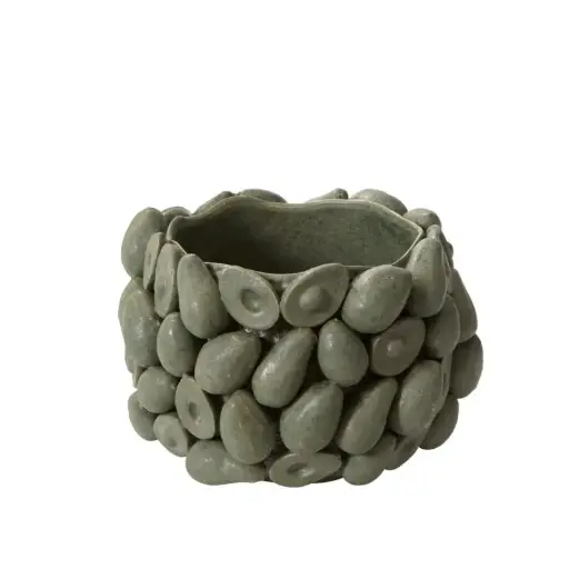 [66336] Layered Avocado Pot 16.5"x 10.25"