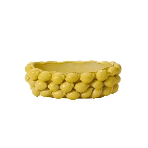 [66338] Layered Lemon Bowl 19"x 11"x 6.25"