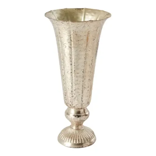 [66374] Lita Vase 6.5"x 14" Champagne