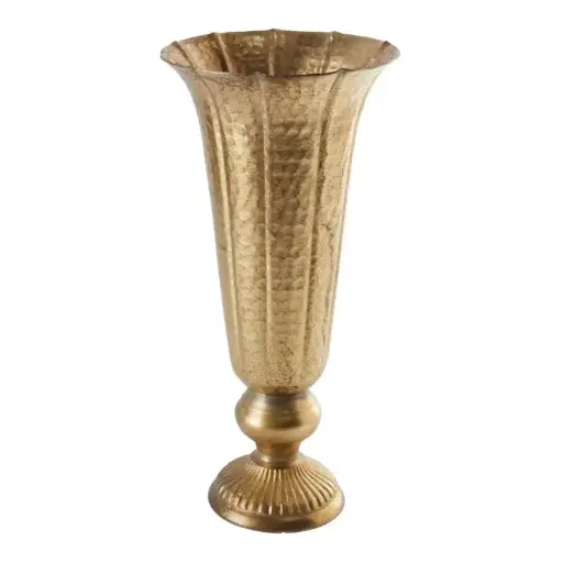 [66375] Lita Vase 6.5"x 14" Gold