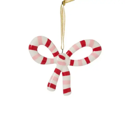 [66399] Luella Bow Ornament 4.5"x 0.5"x 3.5"