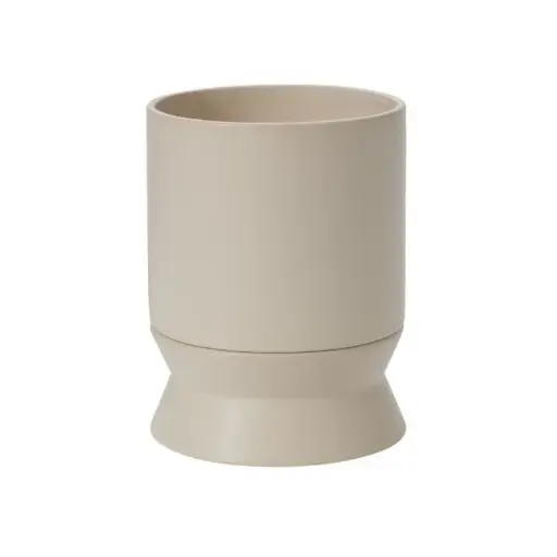 [66414] Madison Pot with Saucer 6.75"x 8.75" White