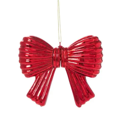 [66461] Metallic Bow Ornament 5"x 1.5"x 4.75"