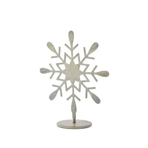 [66495] Moonlit Snowflake Stand 12"x 5.25"x 16"