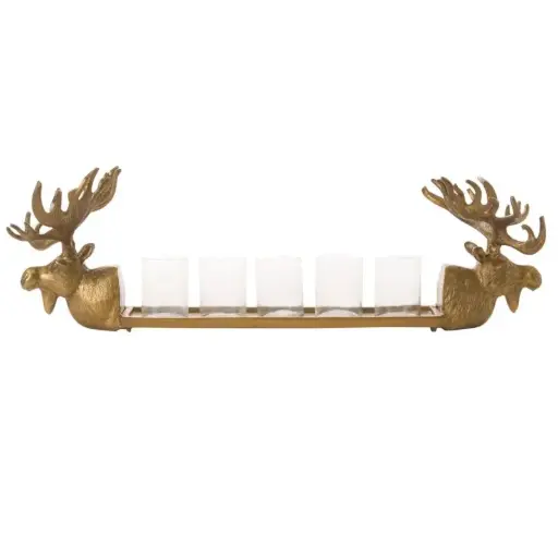 [66499] Moose Candleholder 34.5"x 1.25"x 10"