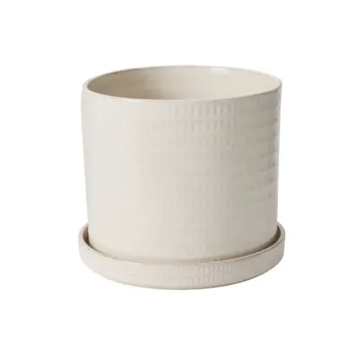 [66509] Morse Pot with Saucer 12"x 10.5"