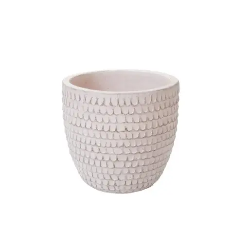 [66540] Nellie Pot 16.75"x 15.5" White