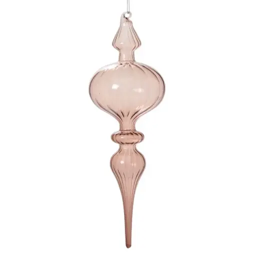[66575] Nicolette Ornament 3.25"x 9.5" Smoke