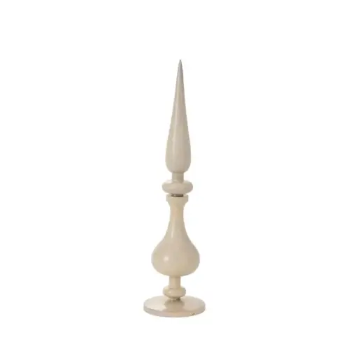 [66600] Nottingham Finial 4.75"x 19" Off-White