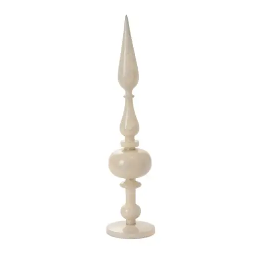 [66602] Nottingham Finial 5"x 22.5" Off-White