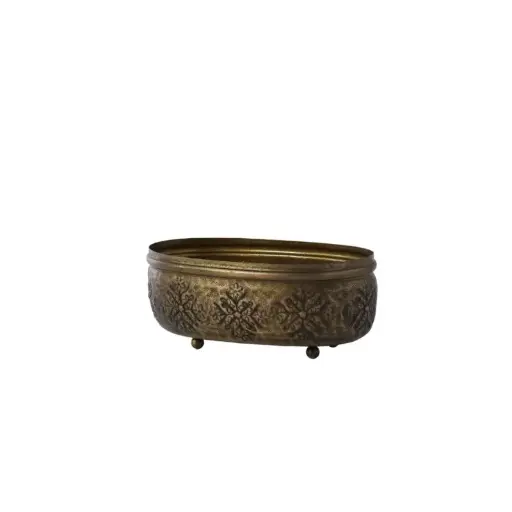 [66715] Pressed Snowflake Trough 10.25"x 5.5"x 5.5"