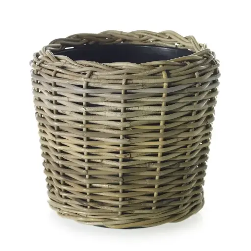 [66736] Rattan Basket 13.25"x 11.75"