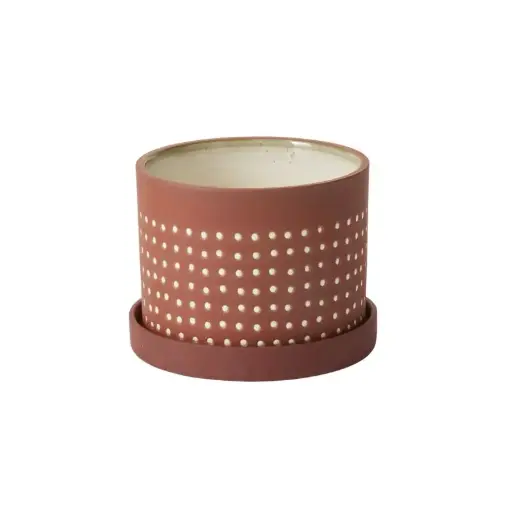 [66825] Salamanca Pot with Saucer 7"x 5.25"